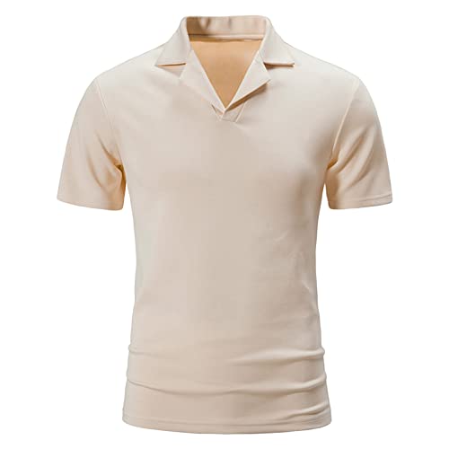 Maiyifu-GJ muški V vrat kratki rukavi Polo majice lagana atletska Golf košulja Casual Slim
