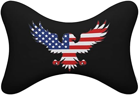 Američki bald Eagle zastava Jastuk za automobile 2 kom. Dizajnu glavu za glavu Jastuk Univerzalni