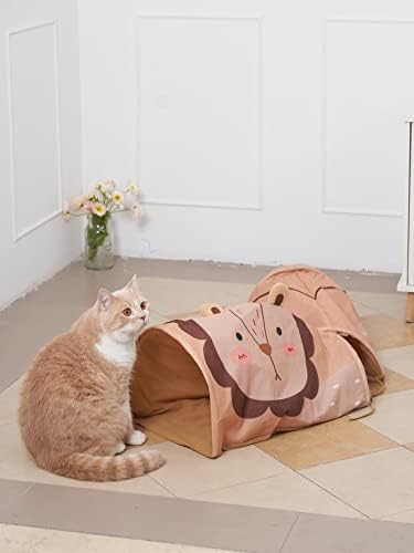 Qwinee Cartoon Cat tunel za unutrašnju mačku Kitty Kitty interaktivna igračka sklopive cijevi igračke