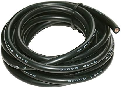 Tuofeng 8 Gauge Wire silikonske žice 20 Feet - 8awg kabl za napajanje, kabl za baterije [10 ft crna i 10 ft