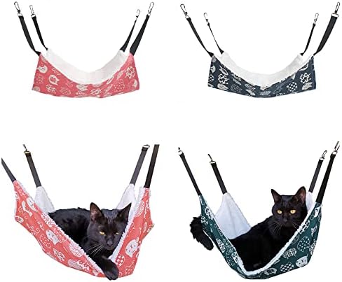 SUNERIC 2 paketa visećih mreža za mačke za zatvorene mačke,Meki plišani krevet za kućne ljubimce,pogodan