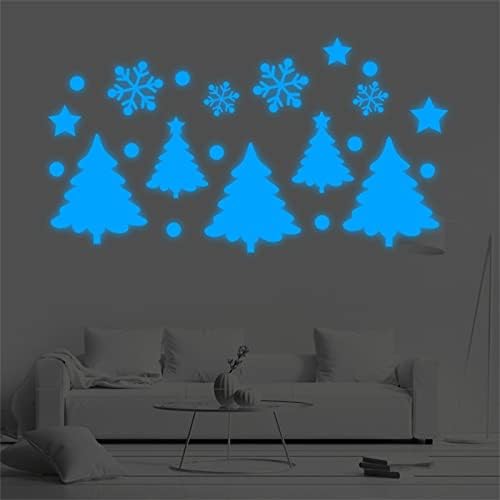 CANAFA Božić svjetleće božićno drvo Snježna pahuljica zidne naljepnice dnevna soba spavaća soba dječija soba
