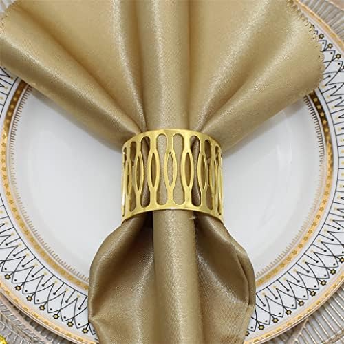 Ganfanren Decor izdubljeni nosači prstena za salvete Serviette kopče za vjenčanje božićne večere