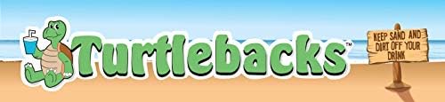 Dodatak za odmor na plaži Turtleback Sand Coaster držač čaša za piće, razne pastelne boje, pakovanje od 4