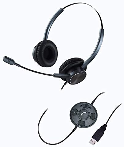 USB slušalice sa mikrofonom za poništavanje buke, Binauralne PC slušalice sa podsjetnikom na pozive i indikatorom