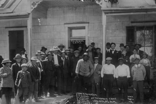 ranih 1900-ih photo Jack Johnson camp W. Burns, C. Respress, Perkins, T. Cannon c4
