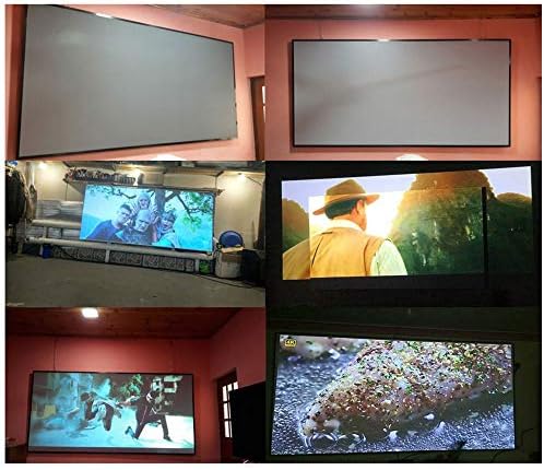133 Prijenosni sklopivi ekran projektora 16: 9 metalni sloj otporan na svetlosni kućni film Reflection