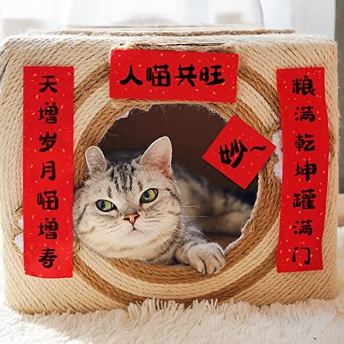 Wlwleo dekoracija za kinesku Novu godinu 2022 Mini kuplet za kućne ljubimce za pseće leglo za mačke