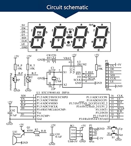 Krasnoyar Digital Clock Elektronski komplet DIY dijelova komponenta komponenta za zavarivanje električnog