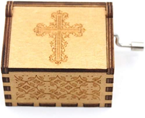 Ukebobo Wooden Music Box - Christian Music Box, Corinthians 13: 8, Vjera Pokloni za prijatelje,