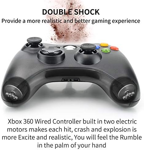 Xbox 360 kontroler, Dhaose Xbox kontroler USB žičani PC džojstik Gamepad za Xbox 360, poboljšani Ergonomski