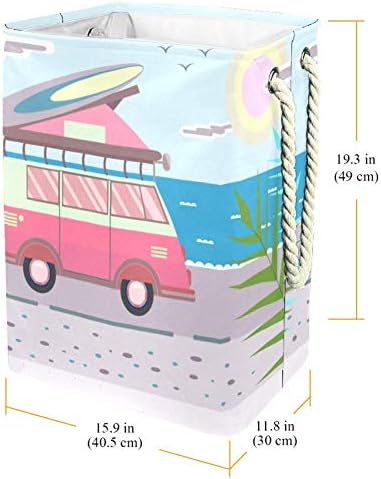 Djrow Pink Mini kombi s pločom za surfanje na krovu rublje kašika za djecu s dječjom sobom Početna