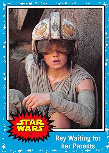 2019 TOPPS STAR WARS Putovanje za uspon Skywalker 34 Rey čeka čekanje na trgovinsku karticu roditelja