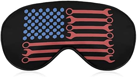 Ključ američke zastave Maska za oči za spavanje za spavanje sa podesivim blokovima remenskog blještava