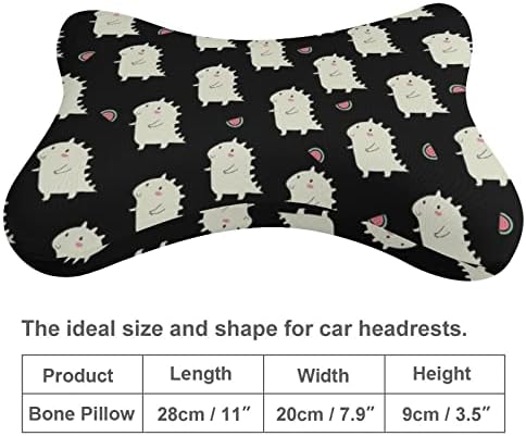 Jastuk za automobilski vrat lubenice od 2 nosača za glavu u obliku kostiju jastuci za glavu jastuk