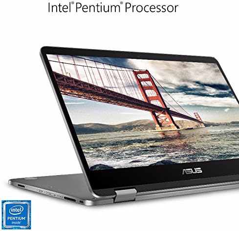 Asus Vivobook Flip 14 14 tanak i lagan 2-in-1 laptop, 14 HD dodirni ekran, Intel Quad-Core Pentium N5000 procesor,