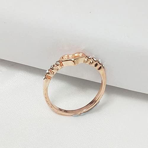 Vjenčani opcija za žene Rose Gold Remise Prsteni delikatni dizajn Diamond Ring Light Luksuzni zaručni