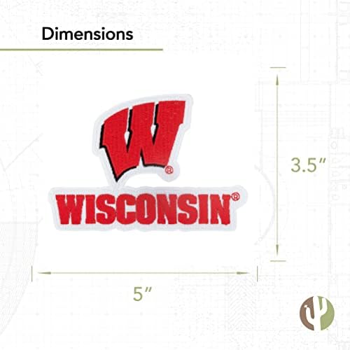 Univerzitet u Wisconsin Patch Badgers UW Madison vezeni zakrpe Applique Sew ili gvožđe na jaknu Blazer