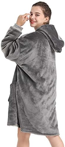 Slepzon pokrivač kapuljača | Prevelika nosivost - duboki džepovi, udobni rukavi, prednji patentni