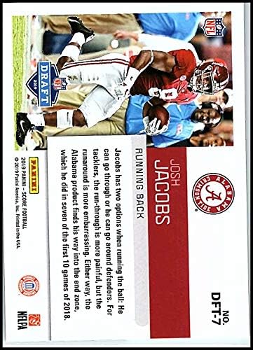 2019 Ocjena NFL nacrt 7 Josh Jacobs Alabama Crimson TIDE RC Rookie NFL fudbalska trgovačka kartica