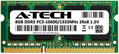 A-Tech 8GB memorija Ram za Lenovo ThinkPad T450 - DDR3 1333MHz PC3-10600 Non ECC SO-DIMM 2RX8 1.5V - Jednokobrojni