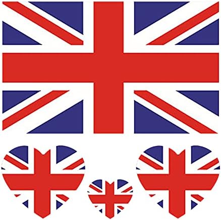 Površinski europski 6 * 6cm čaša Britanci Vodootporni ventilatori naljepnica zastava Početna Dekor