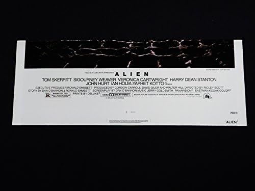 Alien 1979 Ridley Scott Sci-Fi Horror Tri-preklopljen 27x41 jedan listovni filmski poster u blizini mente