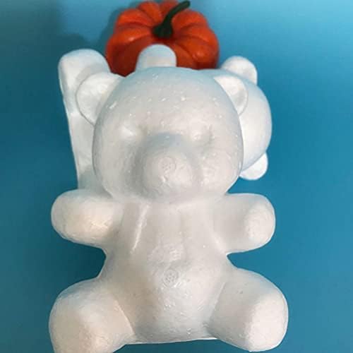 Bestoyard Kids Toys Vjenčani ukrasi medvjeda od medvjeda figurica 12cm bijela diy craft pjena za modeliranje