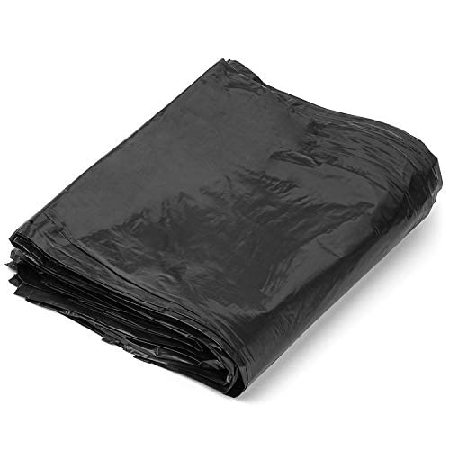 Aluf plastika 45 galona 1 mil crne teške vrećice za smeće - 40 x 46 - pakovanje od 100 - za izvođača, industrijske,