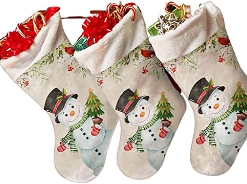 WXBDD Božićne snjegoviće božićne čarape Božićne ukrase za kućni Xmas Tree Viseći ukrasi poklon torbe