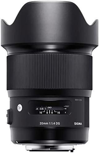 Sigma 20mm F / 1.4 DG HSM Art objektiv za Nikon F, svežanj sa fleksibilnim lećom, omotač sočiva,