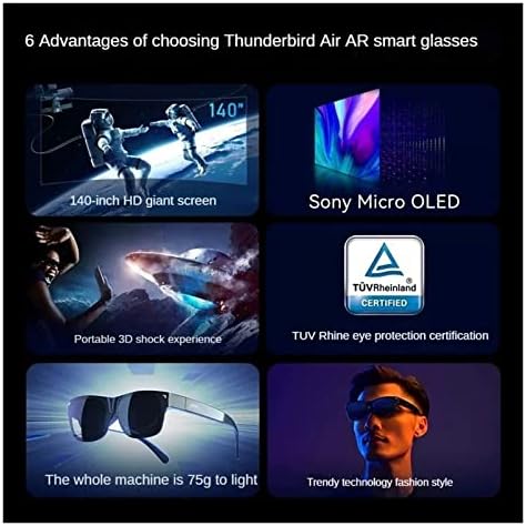 Dipius kompatibilan sa Thunderbird Aero ar 1s 140 HD 3D naočale igre gledanja glave zaslona