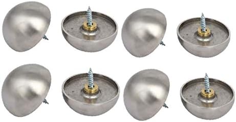 X-DREE 50mm Dia 304 nerđajući čelik kupolasta glava ogledalo navojni nokti srebrni ton 2pcs(50 mm de diámetro