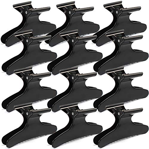 Ondder hair Clips za Styling Sectioning Black Butterfly hair Clips Clamps Clamps Pro Salon hair