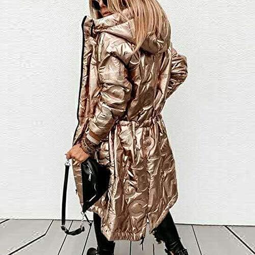 Ženski topli kaputi Topla Slim Fit dugačka odjeća Plus size džepovi Jakne Zimske otvorene obrezirane gornje