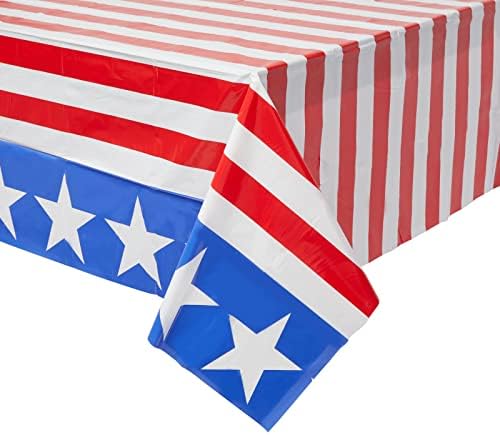 3 pakovanje američke zastave plastične tablice za dan nezavisnosti, patriotski 4. srpnja Dekoracije stranke