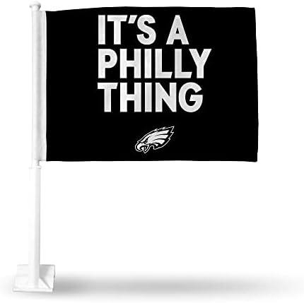 Rico Industries NFL Philadelphia Eagles To je Philly Thing Slogan dvostrano kolo zastava automobila