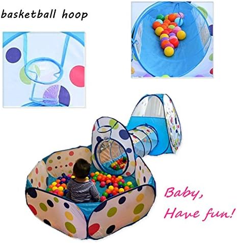Baby Ball Pit Balls, djeca Pop Up igraju kuću za djecu šator tunel lopta bazen Zatvoreni i vanjski Toddler