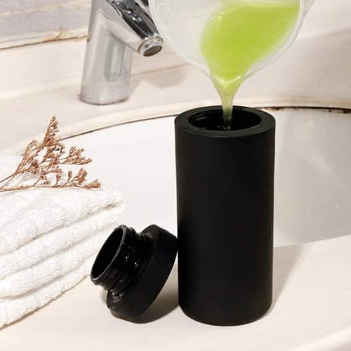Silikonska puštanja boca za pucanje, crna 240ml sapun sapun sa sapunom za pranje posuđa za pranje tekućih sredstava