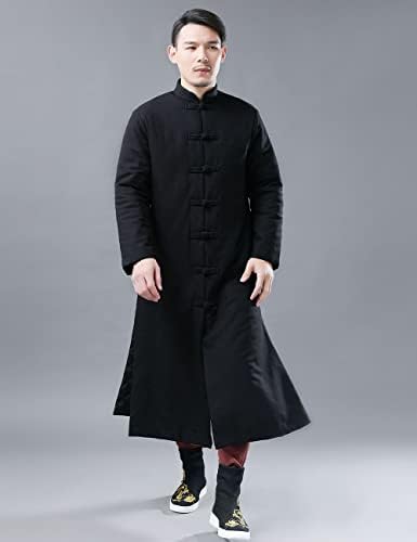 NFYM muški zimski maksijacket pamuk prekriven kaput tradicionalni kineski tang odijelo stil topla parka odjeća