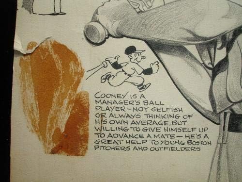 Original Johnny Cooney bejzbol umjetničko djelo prema 'Russell' - 15.25 x 12.75 - originalna MLB umjetnost