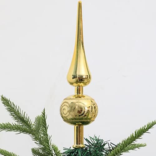 Gadpiparty Christmas Dekoracije za božićno drvce Zlatni Xmas Tree Dekorativni zastava Ornament za kapu za vanjsku
