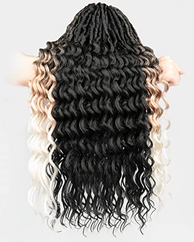 Faux Locs Heklana kosa za crne žene - pakovanja od 24 inča unaprijed upetljana prirodna crna+