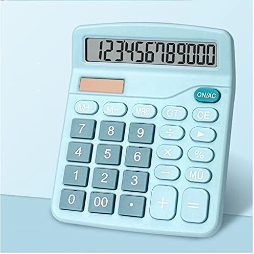 Cujux Blue Pink 12-znamenkasti stol solarni kalkulator Veliki tipke Financijski poslovni računovodstveni alat