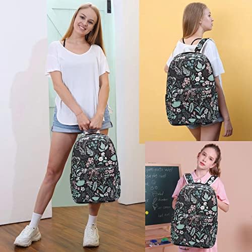 PAWSKY CANVAS školski ruksak za teen djevojke Žene Dječje školske torbe College Bookbag, 15 inčna torba za prijenosnu