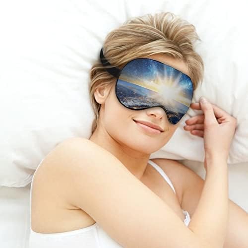 Zemlja Galaxy svemirska maska ​​za oči za spavanje zanimanje noći za povezivanje sa podesivim kaišem za