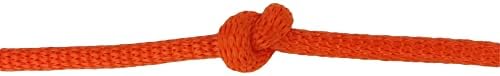 1/4 inča neonskih narandžastih dacron poliester konop - 500 stopa kalem | Čvrsta pletenica - visoka