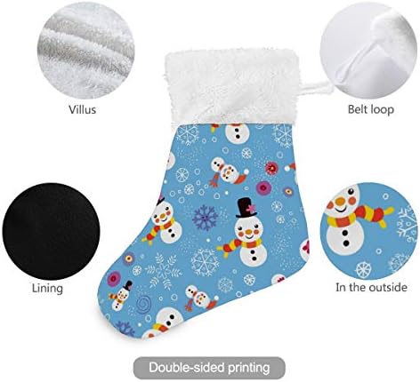 Alaza Božićne čarape Božićni snjegović Snow Pafsakes Classic Personalizirani mali ukrasi za porodicu za odmor