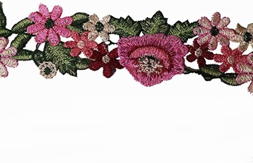 2 dvorišta cvijeta čipkaste grede veznim vrpcom za šivanje kratka haljina vjenčana zabava uredite dizalice