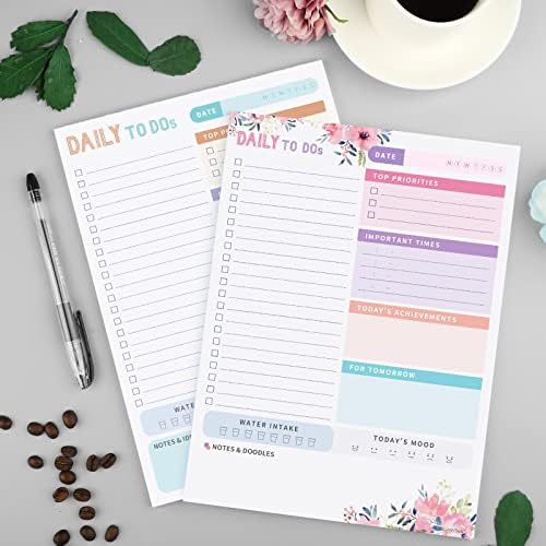 PAIVSUN 2022 Daily Planer radi na listu Notepad, Netainted Day Planer Note Pad, Radni planer, kalendar,